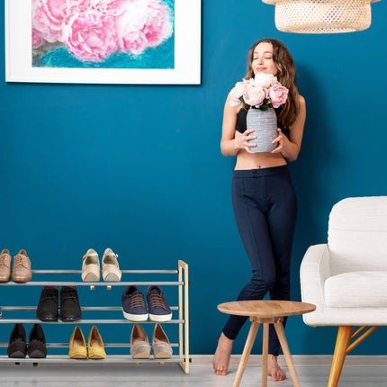 Shoe shelf extendable