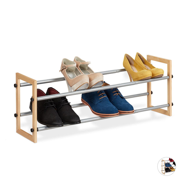 Shoe shelf extendable