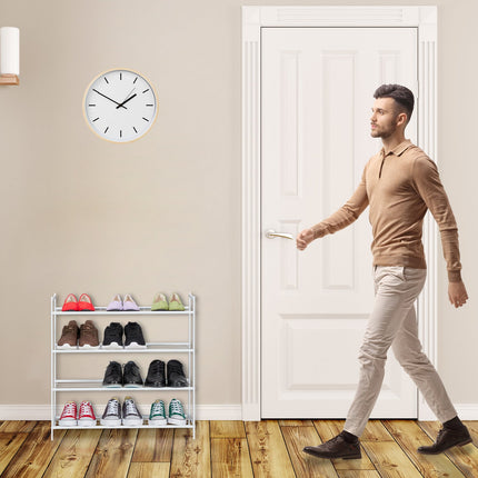 Shoe shelf in metal with 4 shelves