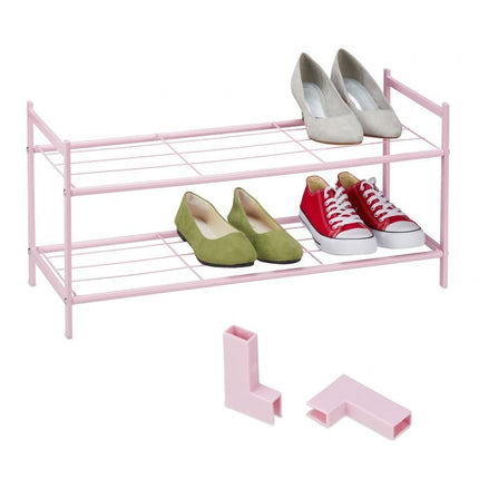 Shoe shelf in pink