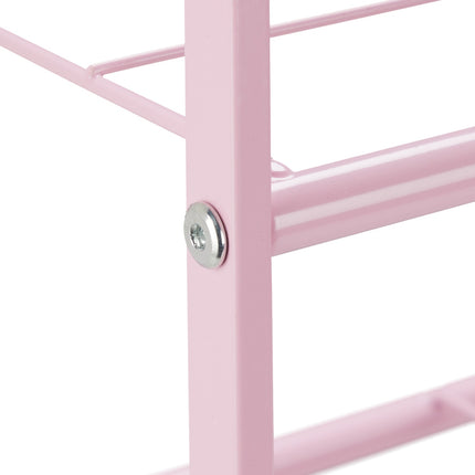Shoe shelf in pink