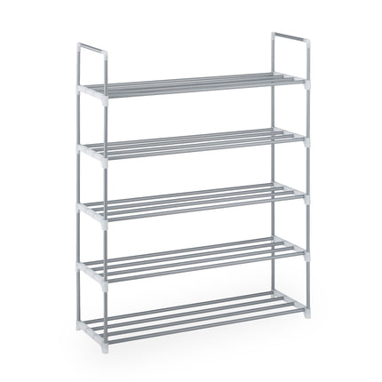 Shoe shelf metal silver