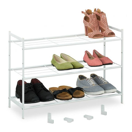 Shoe shelf stackable 3 shelves