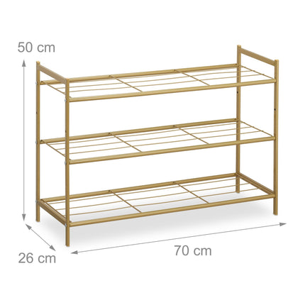 Shoe shelf stackable 3 shelves