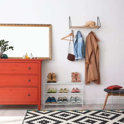 Shoe shelf stackable 3 shelves