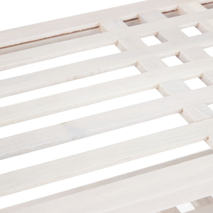 Shoe shelf stackable white