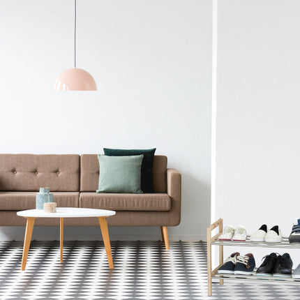 Shoe shelf walnut stackable