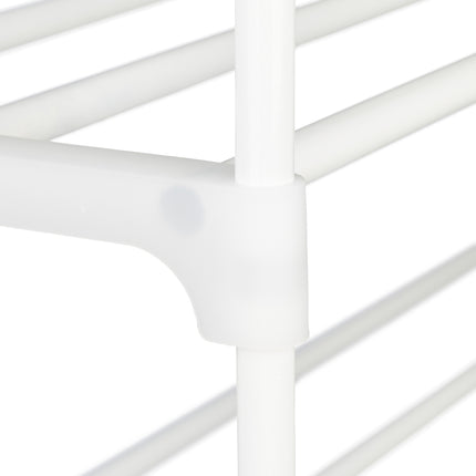 Shoe shelf white, in metal
