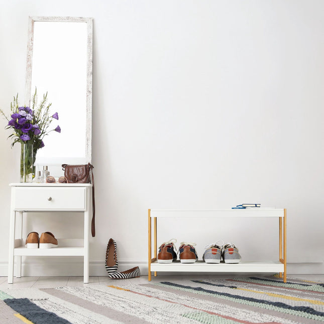 Shoe shelf white nature