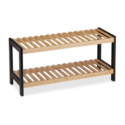 Shoe shelf with 2 levels