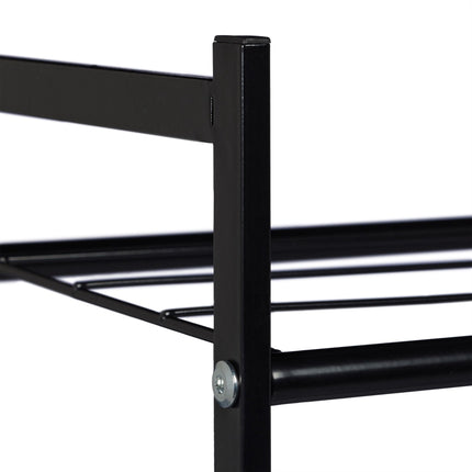 Shoe shelf with 2 levels
