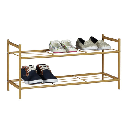 Shoe shelf with 2 levels