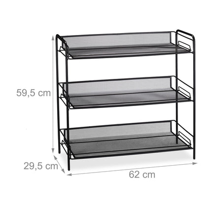 Shoe shelf with 3 shelves