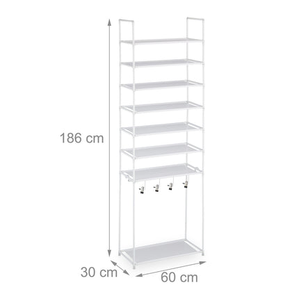 Shoe shelf with 8 shelves