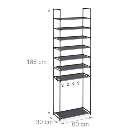 Shoe shelf with 8 shelves