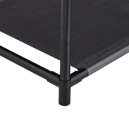 Shoe shelf with boot compartment