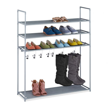 Shoe shelf with boot compartment