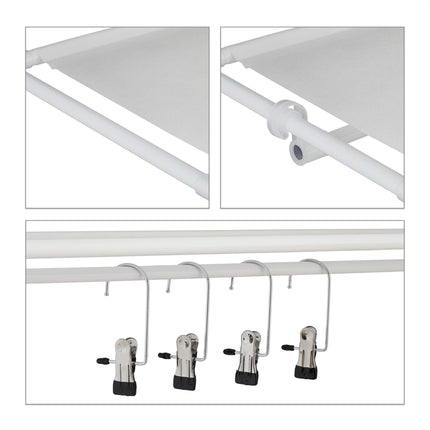 Shoe shelf with boot compartment