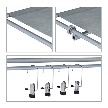 Shoe shelf with boot hanger