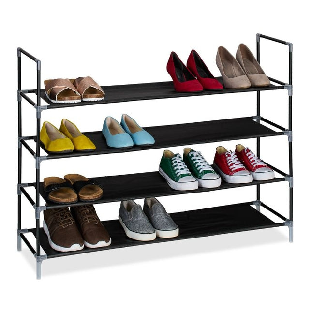 Shoe shelf with fabric levels 1 m