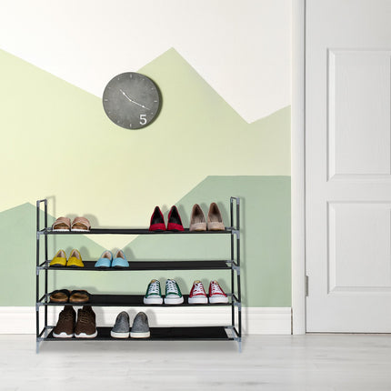 Shoe shelf with fabric levels 1 m