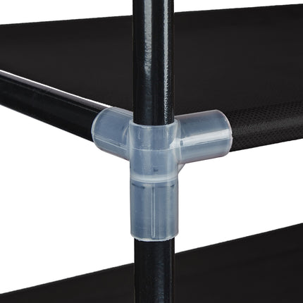 Shoe shelf with fabric levels 1 m