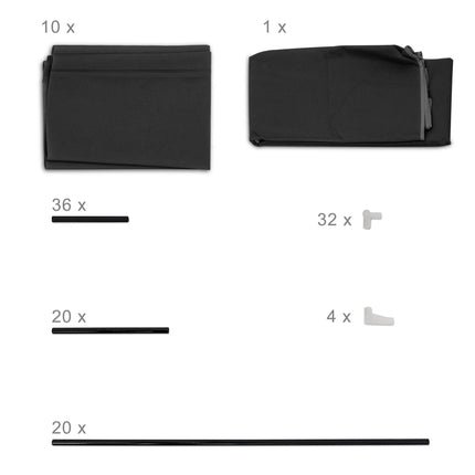 Shoe wardrobe VALENTIN tall