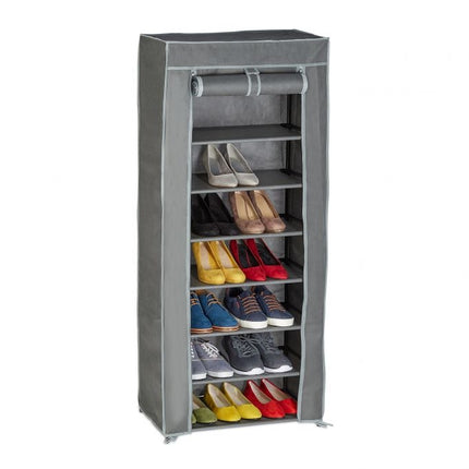 Shoe wardrobe in fabric with 8 compartments