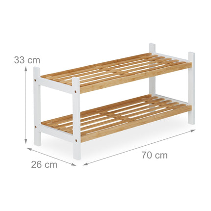 Shoe wardrobe in fabric with 8 compartments