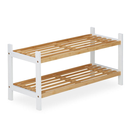 Shoe wardrobe in fabric with 8 compartments