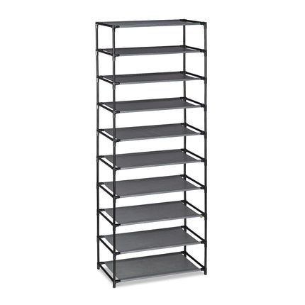 Shoe wardrobe in fabric with 9 compartments