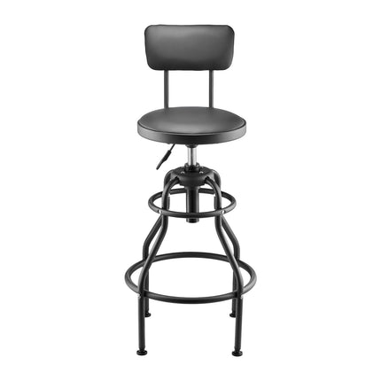 Shop Stool With Backrest – Pneumatic, 300 lb, Swivel
