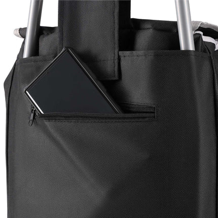 Shopping Cart 40L, Black, Foldable