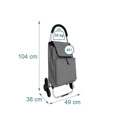 Shopping Trolley Stair Climber with 45L Insulated Bag