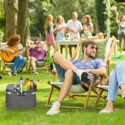 Shopping basket with cooling function