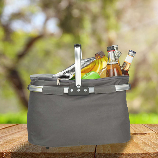Shopping basket with cooling function