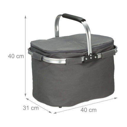 Shopping basket with cooling function