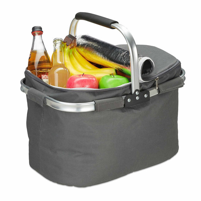Shopping basket with cooling function