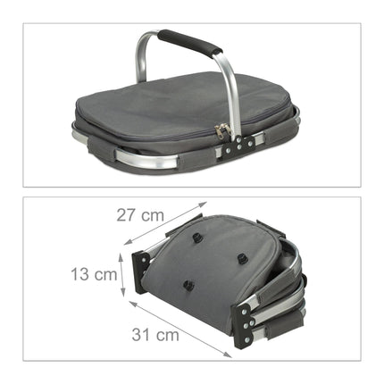 Shopping basket with cooling function