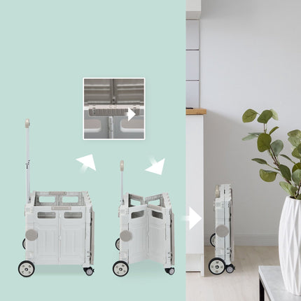 Shopping cart with lid