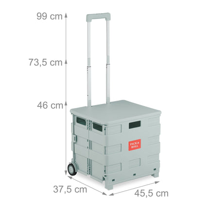 Shopping trolley with cover