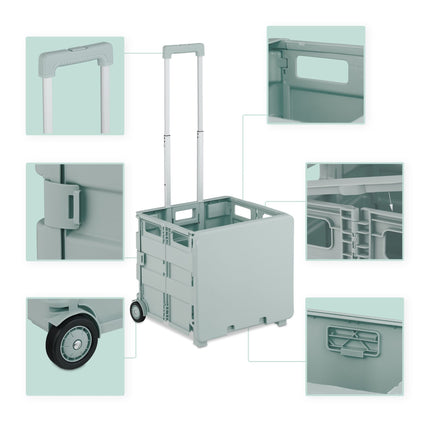 Shopping trolley with cover