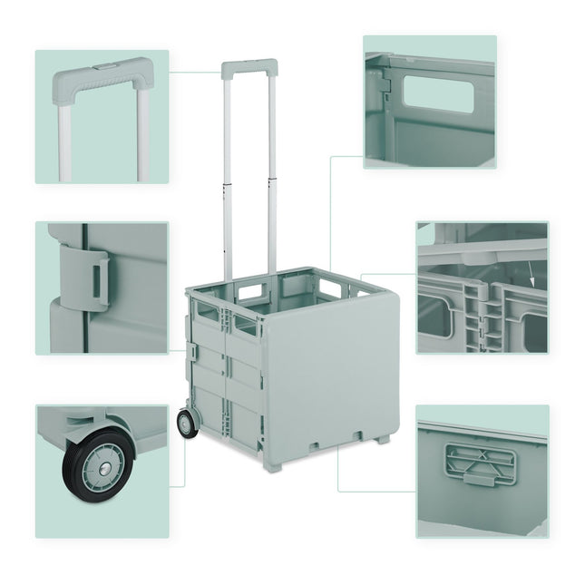 Shopping trolley with cover