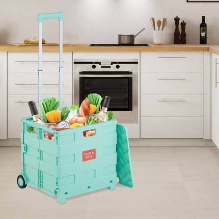 Shopping trolley with cover