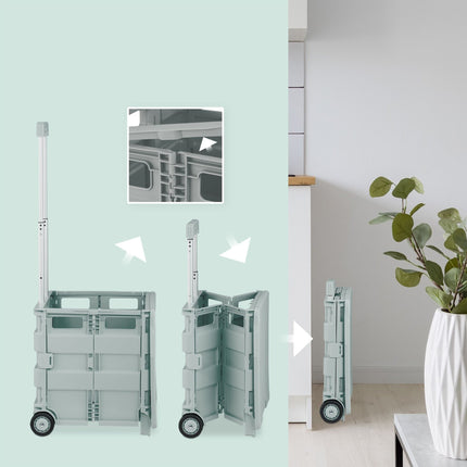 Shopping trolley with cover