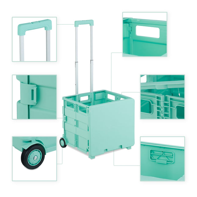 Shopping trolley with cover