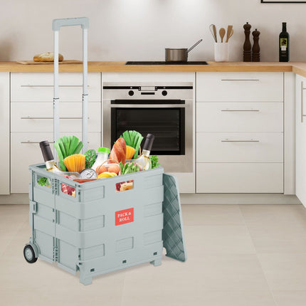Shopping trolley with cover