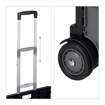 Shopping trolley with lid