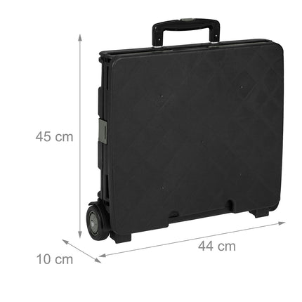 Shopping trolley with lid