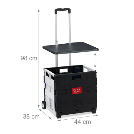 Shopping trolley with lid